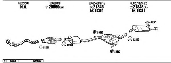 Система выпуска ОГ FONOS AR16010B
