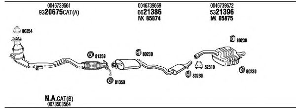Система выпуска ОГ FONOS ART15579