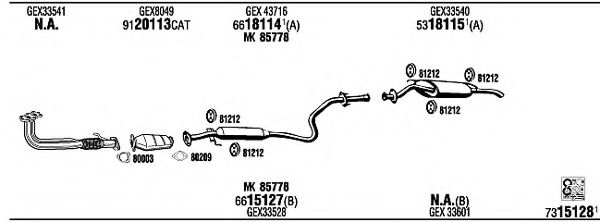 Система выпуска ОГ FONOS RV41403A