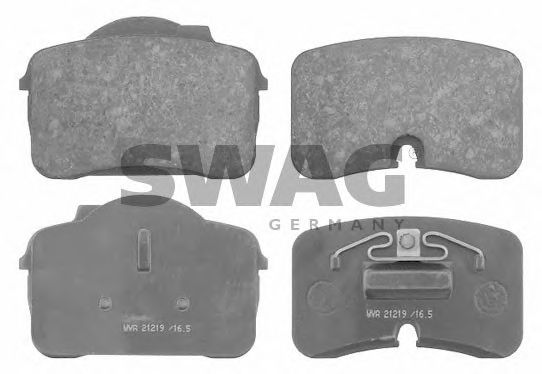 Комплект тормозных колодок, дисковый тормоз SWAG 30 91 6132