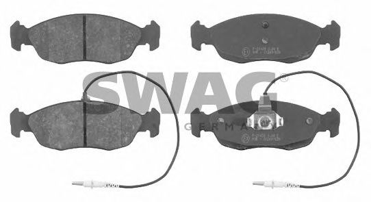 Комплект тормозных колодок, дисковый тормоз SWAG 62 91 6259
