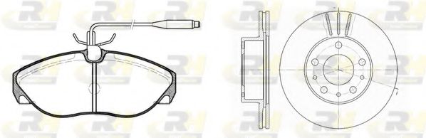 Комплект тормозов, дисковый тормозной механизм ROADHOUSE 8486.01
