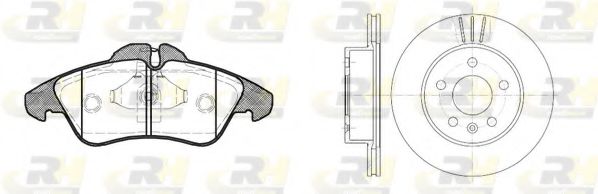 Комплект тормозов, дисковый тормозной механизм ROADHOUSE 857800