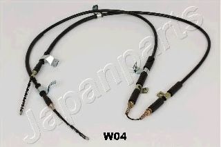 Трос, стояночная тормозная система JAPANPARTS BC-W04