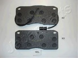 Комплект тормозных колодок, дисковый тормоз JAPANPARTS PA-180AF