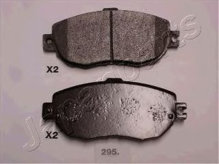 Комплект тормозных колодок, дисковый тормоз JAPANPARTS PA-295AF