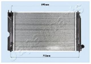 Радиатор, охлаждение двигателя JAPANPARTS RDA153111