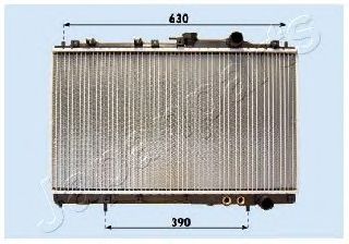 Радиатор, охлаждение двигателя JAPANPARTS RDA283101