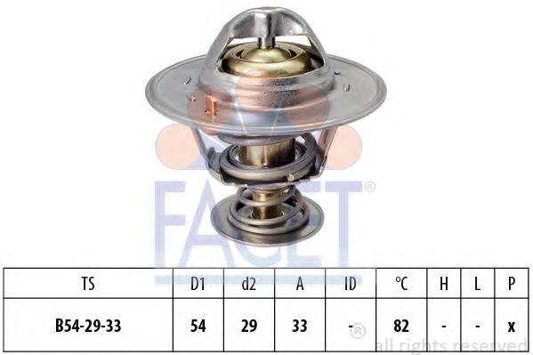 Термостат, охлаждающая жидкость FACET 7.8797S