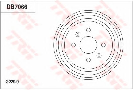 Тормозной барабан TRW DB7066