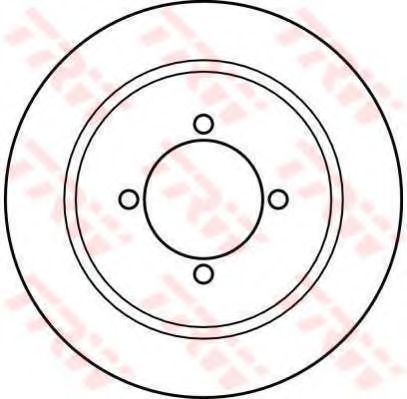 Тормозной диск TRW DF1990