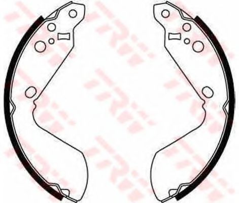 Комплект тормозных колодок TRW GS8596