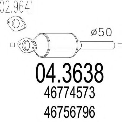 Катализатор MTS 04.3638