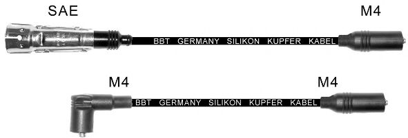 Комплект проводов зажигания BBT ZK333