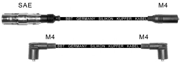 Комплект проводов зажигания BBT ZK366
