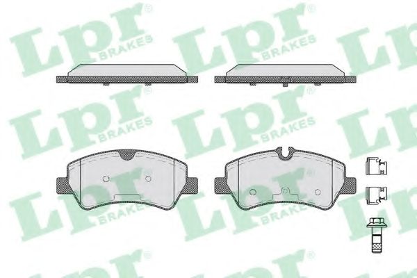 Комплект тормозных колодок, дисковый тормоз LPR 05P1787
