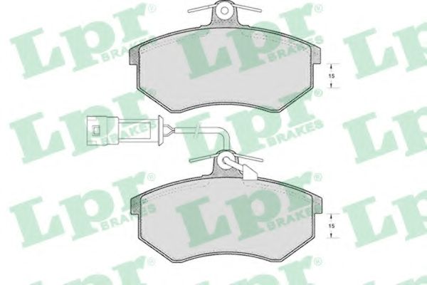 Комплект тормозных колодок, дисковый тормоз LPR 05P1868