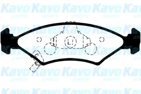 Комплект тормозных колодок, дисковый тормоз KAVO PARTS BP-4006