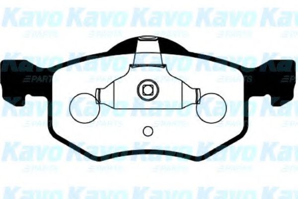 Комплект тормозных колодок, дисковый тормоз KAVO PARTS BP-4545