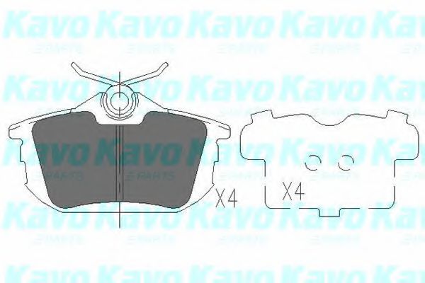 Комплект тормозных колодок, дисковый тормоз KAVO PARTS KBP-5513