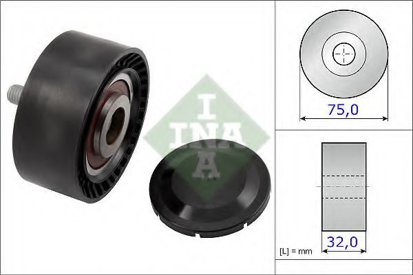 Паразитный / ведущий ролик, поликлиновой ремень INA 532 0722 10