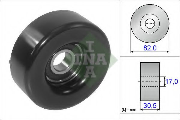 Паразитный / ведущий ролик, поликлиновой ремень INA 532 0485 10