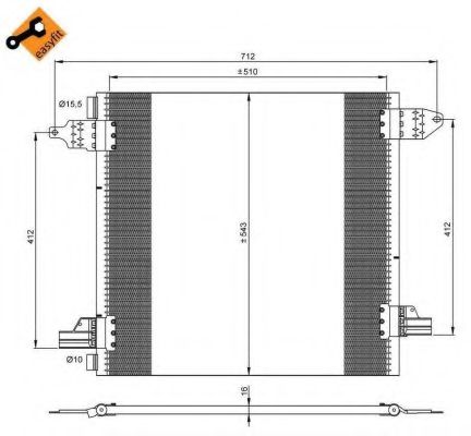 Конденсатор, кондиционер NRF 35702