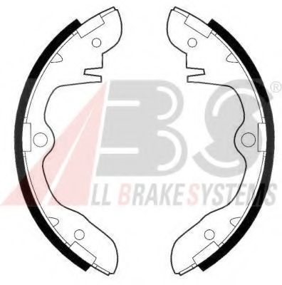 Комплект тормозных колодок A.B.S. 8524