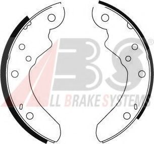 Комплект тормозных колодок A.B.S. 8838