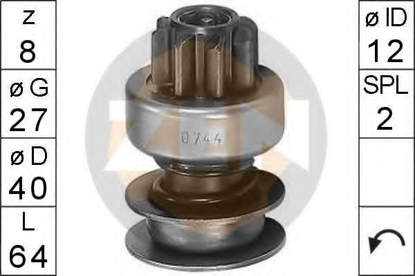 Привод с механизмом свободного хода, стартер ERA 0744