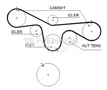 Ремень ГРМ FLENNOR 4483V