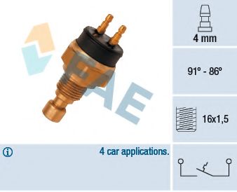 Термовыключатель, вентилятор радиатора FAE 37450