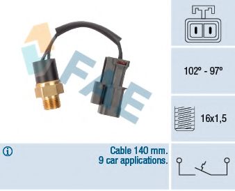 Термовыключатель, вентилятор радиатора FAE 37520