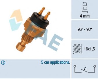Термовыключатель, вентилятор радиатора FAE 37720