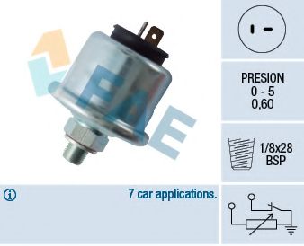 Датчик, давление масла FAE 14150