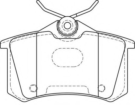 Комплект тормозных колодок, дисковый тормоз NECTO FD7388A