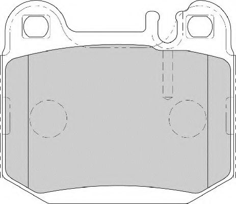 Комплект тормозных колодок, дисковый тормоз NECTO FD7018A