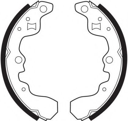 Комплект тормозных колодок NECTO N1474