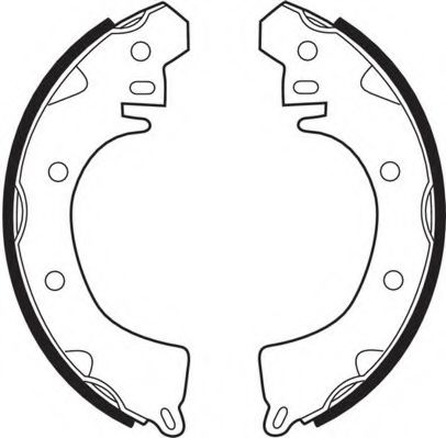 Комплект тормозных колодок A.B.S. 8561