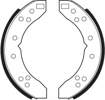 Комплект тормозных колодок NECTO N1593