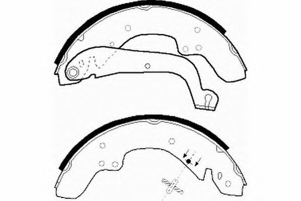 Комплект тормозных колодок NECTO N1159
