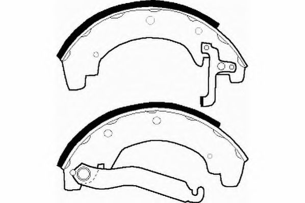Комплект тормозных колодок NECTO N1356