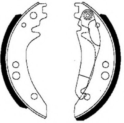 Комплект тормозных колодок NECTO N1667
