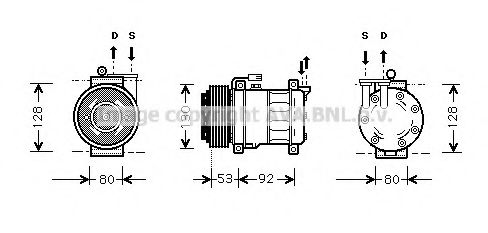 Компрессор, кондиционер AVA QUALITY COOLING ALAK009