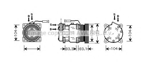 Компрессор, кондиционер AVA QUALITY COOLING ALK093