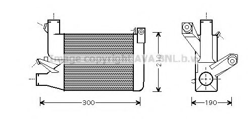 Интеркулер AVA QUALITY COOLING BW4260