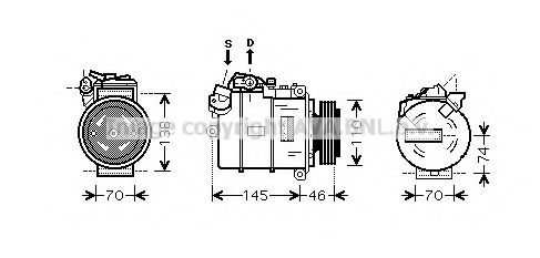 Компрессор, кондиционер AVA QUALITY COOLING BWAK318