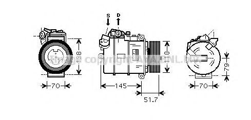 Компрессор, кондиционер AVA QUALITY COOLING BWK329