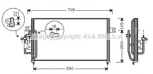 Конденсатор, кондиционер AVA QUALITY COOLING HY5059