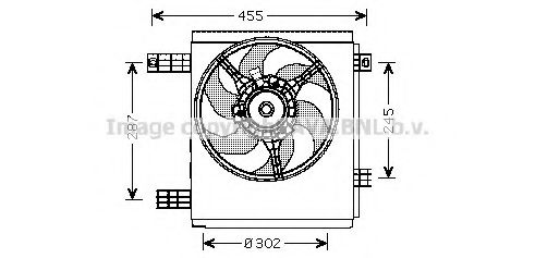 Вентилятор, охлаждение двигателя AVA QUALITY COOLING MC7501